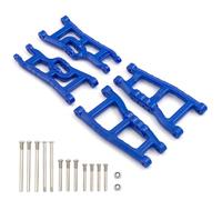 JVRWSC Compatible With Traxxas For Slash 2WD For VXL For Nitro For Slash 1/10 RC Car Upgrades Parts Front And Rear Suspension Arm Set RC Repair Parts(Blue)