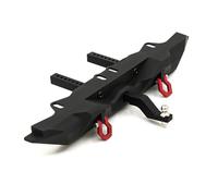 JVRWSC Compatible With Traxxas For Trx4 For Defender For Bronco For SCX10 II 90046 1/10 RC Crawler Car Rear Bumper With Trailer Hitch Rc Bumper(Black)