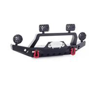 JVRWSC Compatible With TRX4 For Sport And Unassembled Kit 82024-4 1/10 RC Crawler Car Upgrade Part Front Bumper With Light Winch Base Rc Bumper(Black)