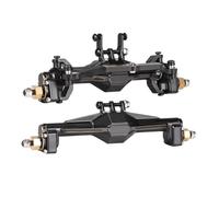 JVRWSC Compatible With TRX4-M For Bronco For Defender K10 For LCG 1/18 RC Car Crawler Heavy Brass Portal Axle Set High Clearance Upgrade Parts RC Front Rear Axle