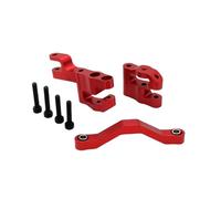 JVRWSC Compatible With UD GR M16 1/16 RC Car Upgrade Modification Replacement Parts Accessories Metal Steering Component RC Repair Parts(Red)