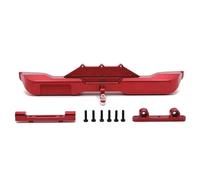 JVRWSC Compatible With Wltoys 104006 104010 104020 104026 1/10 RC Car Upgrade Parts Metal Rear Bumper Decoration Accessories Rc Bumper(Red)