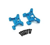 JVRWSC Compatible With Wltoys 144001 144010 144016 144018 124017 124019 124007 RC Car Upgrade Parts Metal Front Rear Shock Tower Plate RC Repair Parts(Blue)