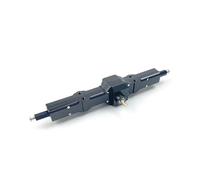JVRWSC Compatible With WPL C14 C24 B14 B24 B16 B36 1/16 RC Car Truck For Rock Crawler Parts Metal Upgrade Front Rear Middle Bridge Axle RC Front Rear Axle(Grey,Rear)