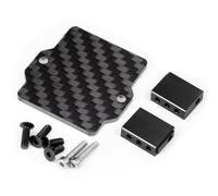 JVRWSC For ARRMA For Granite For Grom 1/18 1/14 RC Servo Mount Plate | RC Car Parts Carbon Fiber Pattern Servo Mount Deck RC Repair Parts