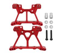 JVRWSC RC Car Accessories Compatible With Traxxas For Slash 4x4 4WD 1/10 RC Car Upgrade Parts Accessories Metal Aluminum Front Rear Shock Tower Set 6838 6839(Red)