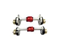 JVRWSC RC Car Accessories Spare Compatible With HOBBYPLUS 4WD For CR18P For Rock For Van 1/18 RC Crawlers Parts Off-Road 2pcs Aluminum Front & Rear Portal Axle 195g(Silver)