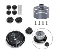 JVRWSC RC Car Accessories Spare Compatible With Tamiya For TT02 For TT02B XV02 1/10 RC Car Accessories Metal Differential Case Steel Spur Gear Main Gear Set(Gary Powerfulerent)