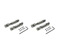 JVRWSC RC Drive Shaft Compatible With FMS For FCX24 1/24 Remote Control Crawler Car Upgrade Parts Modification Spare 2Set Metal Drive Shaft CVD