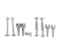 JVRWSC RC Drive Shaft Compatible With SG1603 For SG1604 1/16 RC Car Upgrade Parts Modification Accessories 4Pcs Metal Front Rear Drive Shaft CVD