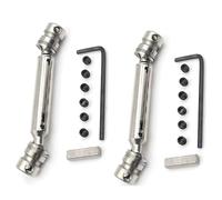 JVRWSC RC Drive Shaft Compatible With Wltoys 12428 12429 12423 FY03 1/12 RC Cars Upgrade Modification Parts 2X Metal Rear For Universal Drive Shaft