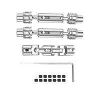 JVRWSC RC Drive Shaft Compatible With WPL B-1 B-14 B-16 B-24 C-14 B36 1/16 RC Truck Cars Upgrades Parts Modification Spare Metals Drive Shafts