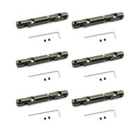 JVRWSC RC Drive Shaft Compatible With WPL D12 C14 C24 B14 B24 B16 B36 For MN D90 For MN99S For Henglong RC Car Upgrade Parts 6X Metal CVD Drive Shaft