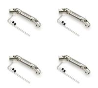 JVRWSC RC Drive Shaft Compatible With WPL D12 C24 C34 B14 B24 B16 B36 For MN D90 For MN99S For Henglong RC Car Parts Upgrade 4X Metal CVD Drive Shaft