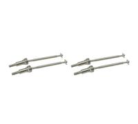 JVRWSC RC Drive Shaft Compatible With Xinlehong For Hosim Q901 Q902 Q903 9130 9136 9137 1/16 RC Car Upgrade Parts 4Pcs Metal Front Drive Shaft CVD QWJ01