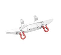 JVRWSC RC Repair Parts Compatible With MN D90 D91 D96 MN90 MN99S 1/12 RC Car Front Bar Anti-collision Upgrade Parts Accessories Metal Front Bumper(Silver)