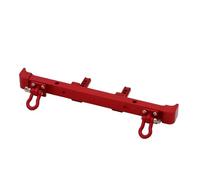 JVRWSC RC Repair Parts Compatible With MN128 Metal Front And Rear Bumper With Tow Hook 1/10 RC Crawler Car Upgrade Parts Accessories(Red,Rear)