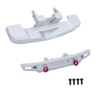 JVRWSC RC Repair Parts Compatible With Traxxas For TRX-4M For Bronco 1/18 RC Crawler Car Upgrade Parts Accessories Metal Front And Rear Bumper 9735(Silver)