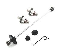 JVRWSC RC Repair Parts Compatible With WLtoys 124016 124017 124018 124019 124007 124008 1/12 RC Car Parts Metal Upgraded Differential, Transmission Assembly(Silver)