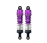 JVRWSC RC Repair Parts Compatible With Wltoys 144001 1316 1/14 RC Crawler Car Short Course Truck Upgrade 2Pcs Metal Front Rear Shock Absorbers Aluminum(Purple)