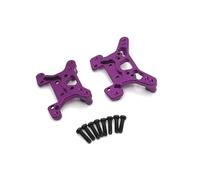 JVRWSC RC Repair Parts Compatible With Wltoys 144001 144010 144016 144018 124017 124019 124007 124010 Metal Front Rear Shock Tower Plate RC Car Upgrade Parts(Purple)