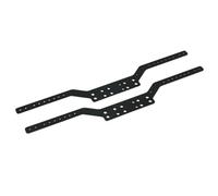 JVRWSC RC Repair Parts For MN78 For MN168 2pcs 1/12 RC Car Upgrade Parts Accessories Modified Parts Metal Chassis Beam Girder Side Frame Chassis(Black)