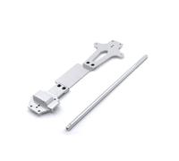 JVRWSC RC Repair Parts For Wltoys 1/14 144010 144001 144002 RC Car Upgrade Parts, Metal Upgrade Modification Second Floor Plate Central Drive Shaft Replacement Parts(Silver)