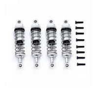 JVRWSC RC Repair Parts For Wltoys 144001 144002 144010 124007 124008 124016 124017 124018 124019 4pcs RC Car Upgrades Parts Metal Shock Absorber Modified Parts(Silver)