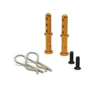 JVRWSC RC Repair Parts For Wltoys 144001 144010 144016 124016 124017 124018 124019 For RIaarIo 1/12 1/14 RC Car Upgrade Parts Metal Body Mount Post Shell Column(Yellow)