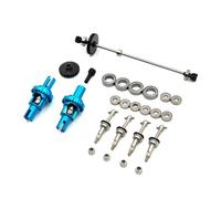 JVRWSC RC Repair Parts For Wltoys 284131 284010 K969 K979 K989 K999 P929 P939 Metal Drive Shaft Driving Gear Differential Bearing Set 1/28 RC Car Upgrades Parts(Blue)