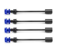 JVRWSC RC Transmission Shaft Compatible With TRAXXAS For E-Revo 2.0 86086-4 1/10 RC Car Upgrade Accessories 4PCS Steel Drive Shaft CVD Driveshaft With Splined Wheel(Black Blue)