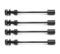 JVRWSC RC Transmission Shaft Compatible With TRAXXAS For E-Revo 2.0 86086-4 1/10 RC Car Upgrade Accessories 4PCS Steel Drive Shaft CVD Driveshaft With Splined Wheel(Black)