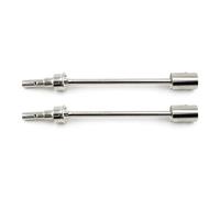 JVRWSC RC Transmission Shaft Compatible With TRAXXAS For E-Revo 2.0 For VXL 86086-4 1/10 RC Car Upgrade Accessories Steel Driveshaft CVD Drive Shaft And Drive Cup(Silver,2pcs)