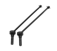 JVRWSC RC Transmission Shaft Compatible With Traxxas For Sledge 1/8 RC Car Upgrade Parts Accessories 2pcs Steel Metal Front And Rear Drive Shaft CVD Driveshaft(Black)