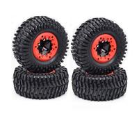 JVRWSC RC Wheel Tires Compatible With Huanqi 727 For REMO 1:10 RC For Model Cars Short-course Truck Tire Parts Off-road Vehicle For Buggy Tires Wheel Wheels(B-RED)