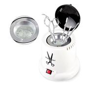 JVSURF Beauty Tools Sterilizer, High Temperature Cleaning Tool Sterilizer with 140g Glass Ball, Ideal for Disinfecting Hair Tools/Nail Manicure Set/Dental Hygiene Kit etc