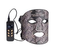 JVSURF IP67 Waterproof Flexible Silicone and Portable Red Light Therapy Mask for Home Face Skincare