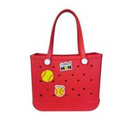 Jvuessieye 3 Pcs Cute Softball Mom Insert Charms for Bogg Bag Accessories,Decor For Bogg Bag Charms Toe Rubber Beach Bag Softball Accessories,Gifts For Mom Women Teen Girls (Yellow)
