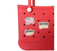 Jvuessieye 3 Pcs Oh Honey I am That Mimi Blessed Grandma Life Charms For Bogg Bag Accessories Tote Rubber Beach Bag Gifts For Grandma Mimi