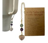 Jvuessieye Nurse Crystal Water Bottle Handle Charm For Stanley Cup Accessories 30 40 oz Tumblers 20-46 Oz Self-Care Inspirational Birthday Nurse Appreciation Gifts For Women Fit For Owala/BrüMate Era