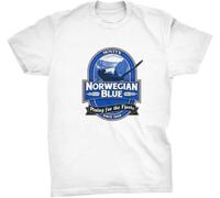JVXZCNUYW Monty's Norwegian Blue Funny Python Sketch Dead Parrot T-Shirt
