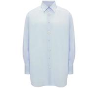JW Anderson Anchor-embroidered cotton shirt - Blue S-M