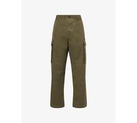 JW Anderson Mens JW Anderson Wide-Leg Cargo Cotton Trousers Khaki 32