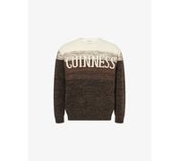 JW Anderson Mens JW Anderson x Guinness Gradient Wool-Blend Jumper Brown XS