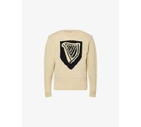 JW Anderson Mens JW Anderson x Guinness Shield Harp Wool Jumper Ivory S