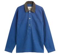 JW Anderson Men's Patch Pocket Rugby Shirt Bright Blue