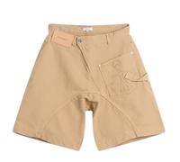 JW Anderson Men's Twisted Workwear Shorts Flax