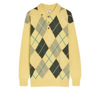 JW Anderson Pringle Argle Wool Polo Jumper - Yellow - M (UK12 / M)