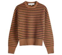 JW Anderson Women's Stripe Jacquard Jumper Moss