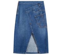JW Anderson Women's Twisted Midi Skirt Light Blue
